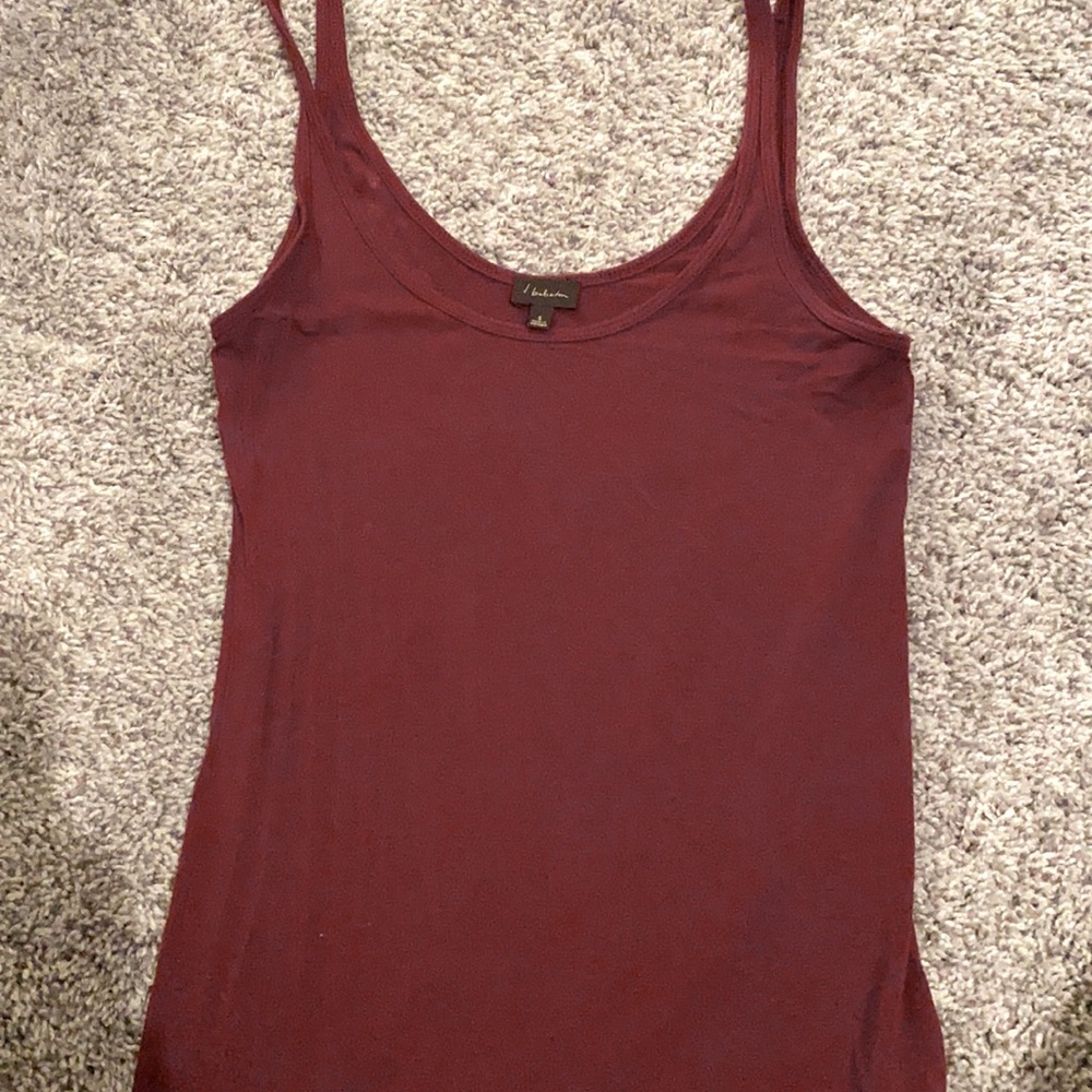 Burgundy tank